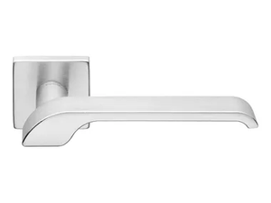 TURBO - Zamak door handle on square rose _ LINEA CALI'